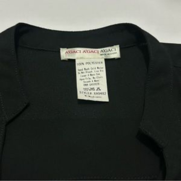 Agaci Sheer Zip Pocket Roll Tab Sleeve Blouse - Picture 5 of 6